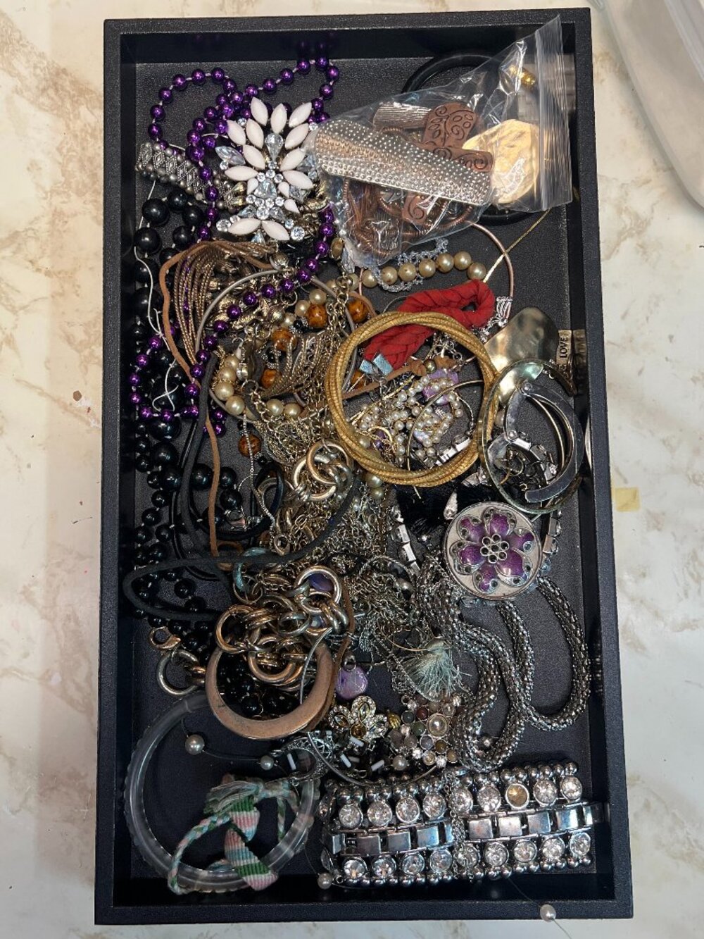 Craft jewelry lot C, 2+ pounds